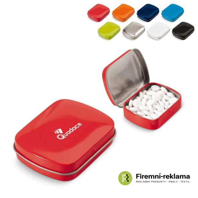 Candies in metal rectangular box - Packaging: 100pcs