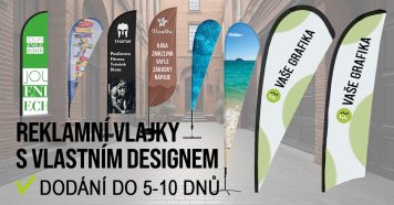 Promotional flags with custom design, delivery within 5-10 days