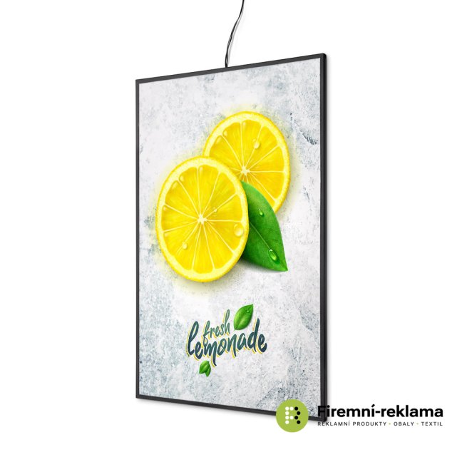 LED Slide In Frame Slim - Colour: black, Media Size: A1