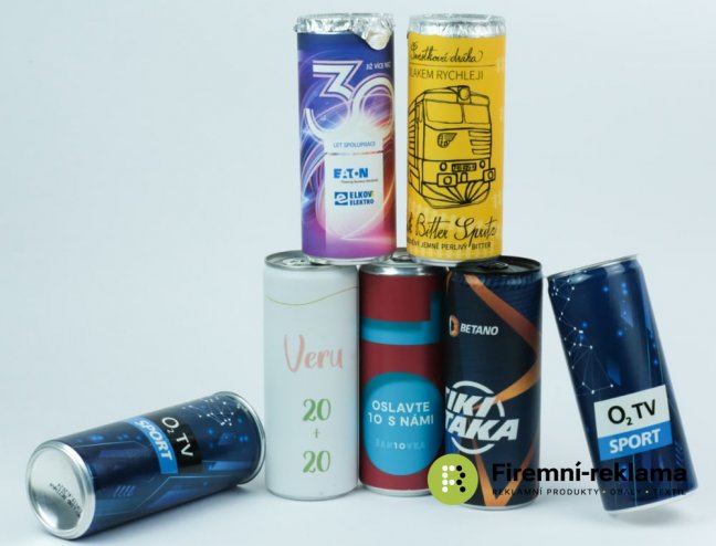 Energy nápoj v plechovce 250ml - Balení: 3000, Etiketa: etiketa s matným nebo lesklým lakem