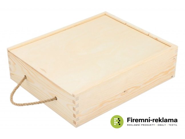 Corporate gift - Wooden chest for 3 wines