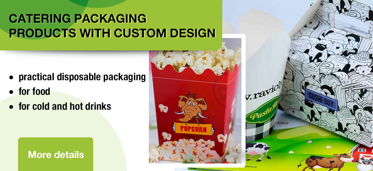 Catering packaging products with custom design