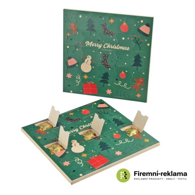 Eco-friendly square advent calendar - Packaging: 500pcs