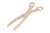 Wooden barbecue scissors
