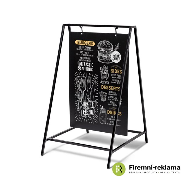 Chalk A-Board Swing 50 x 70 cm Black - Colour: black, Media Size: 508 x 760 mm