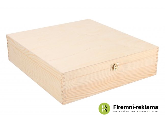 Corporate gift - Wooden box for 4 wines