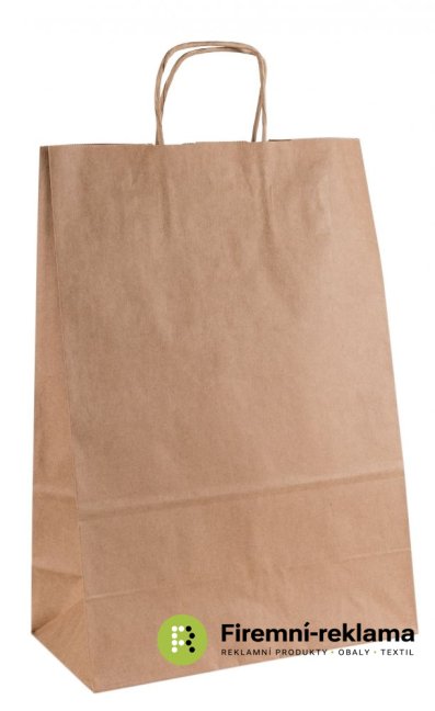 Papírová taška NATURA TWIST - Balení: 1ks, Velikost: 18x8x24cm