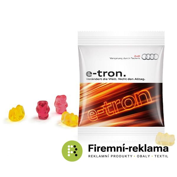 Jelly bag 7 g, teddy bear shape - Packaging: 1800pcs