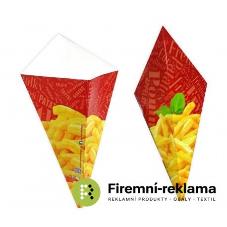 Paper cone for fries - Packaging: 1000pcs, Volume: 200 ml