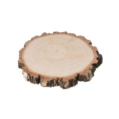 Wooden mat made of birch trunk with bark 8-10 cm
