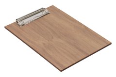 Wooden board with A4 clip - walnut