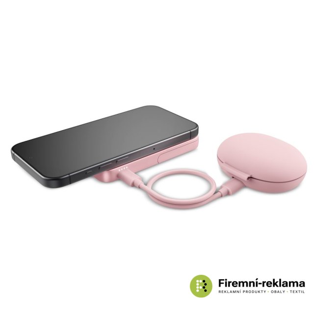 MagSafe power bank 5000 mAh wireless magnetic power bank light pink