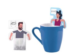 Promotional tea with cardboard holder with custom printing