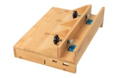 Bambusový závěsný stolek na postel