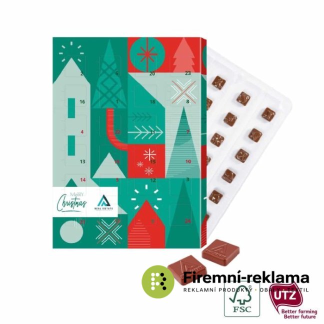 Logo chocolate advent calendar - Packaging: 200pcs