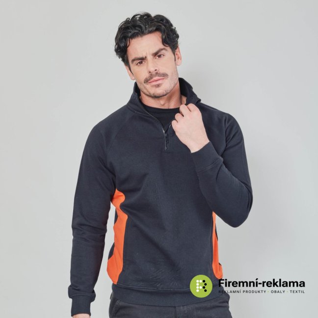 James Ross Sweatshirt Wisconsin - Colour: black/orange, Size: S