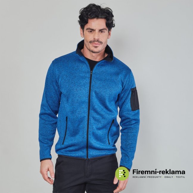 James Ross Knitted Fleece Moena  - Colour: blue, Size: S
