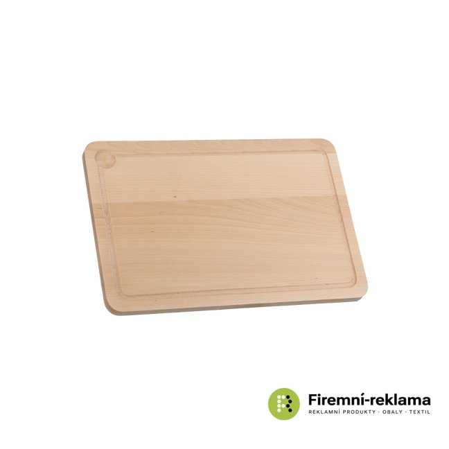 Robust cutting board with groove 45x30 cm