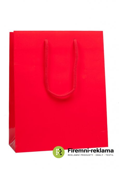 Paper bag MODEL 2 red - Packaging: 1pcs, Size: 16x8x25cm