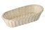 Wicker pastry basket decorated white