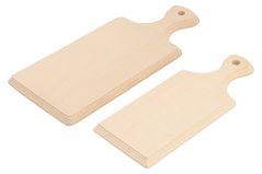 Set of milled cutting boards with handle 2 pcs