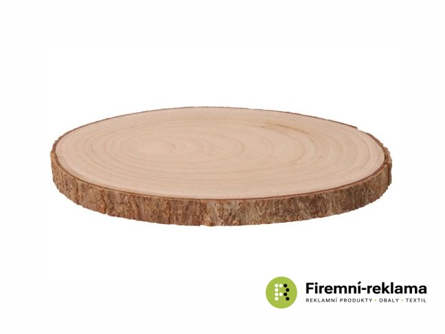10 cm Wooden Coaster with Bark