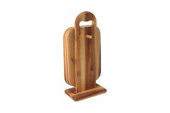 Set of 6 acacia cutting boards