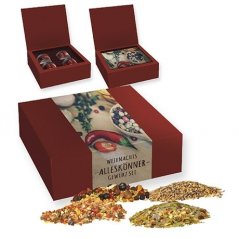Christmas spices gift set 4 tins - 50 pcs