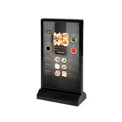 LED menu stand, type T, DL, black