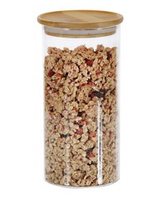 Glass jar with bamboo lid - 1200 ml