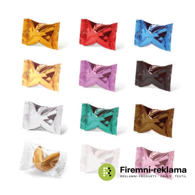 Promotional fortune cookies - colour of packaging