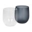 Custom printed plastic cup, transparent and black