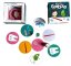 The Grabolo card game with custom printing—a practical tool for marketing and communication. Grabolo includes 36 round cards, 2 wooden dice, and a promotional box. The game is ideal for team-building activities, corporate parties, trade shows, conferences, school programs, and family gatherings.