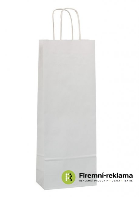 Papírová taška LONGER - Balení: 1ks, Barva: bílá, Velikost: 15x8x40cm