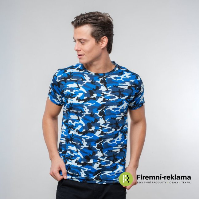 James Ross T-shirt Ibiza Man - Colour: camouflage blue, Size: S