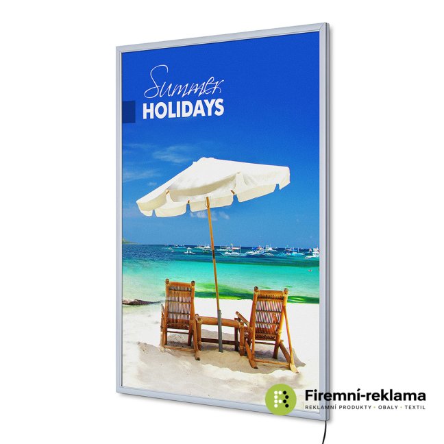 LED Frame - Economy - Colour: silver, Media Size: 700 x 1000 mm