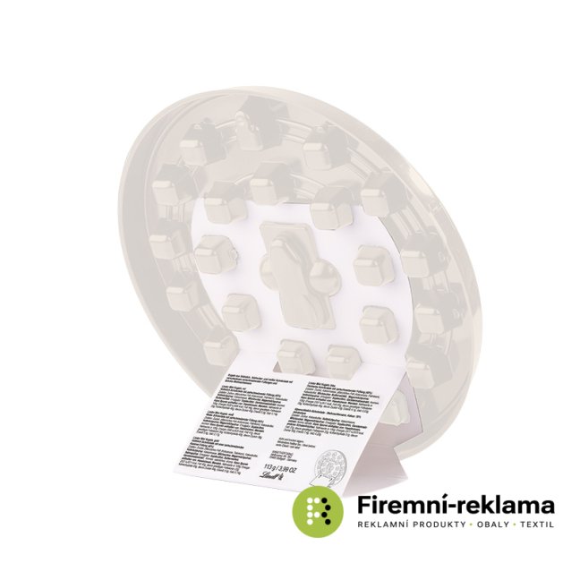 Lindt round Advent calendar - blister pack with stand