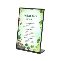 Menu stojánek SCRITTO® typu L - černý