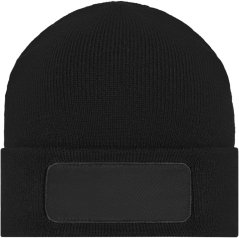 Knitted Beanie with Patch
