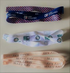 Satin ribbons with print