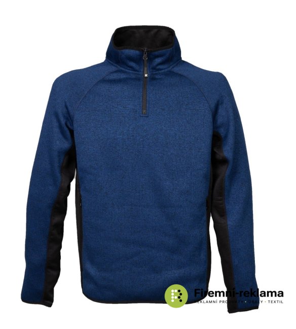 James Ross Knitted fleece Maribor - Colour: blue, Size: S