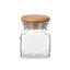 Glass spice jar - wooden lid - 120ml
