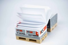 Blok na paletce s potiskem