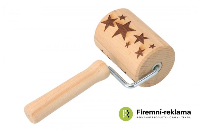 Embossed one-handed star rolling pin