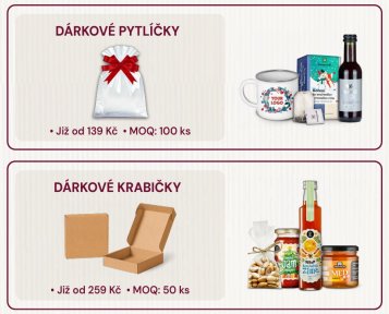 Originální vánoční dárkové balíčky nejen pro firmy a jejich klienty