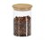 Glass jar with bamboo lid - 800 ml