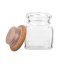 Glass spice jar - wooden lid - 120ml