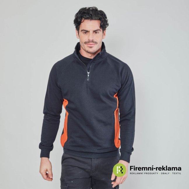 James Ross Sweatshirt Wisconsin - Colour: black/orange, Size: S