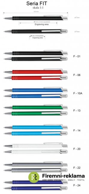 Metal advertising pen FIT - Packaging: 500pcs