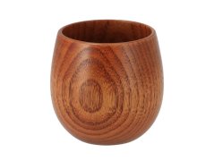 Mug without handle made of oak wood 190 ml